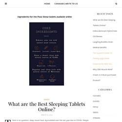 What are the Best Sleeping Tablets Online?