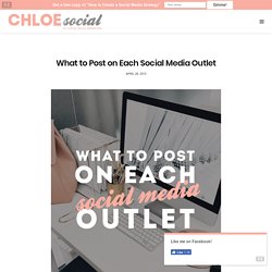 What to Post on Each Social Media Outlet