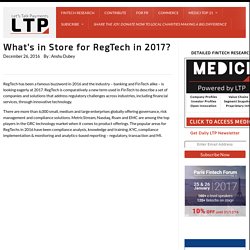 What’s in Store for RegTech in 2017?