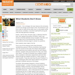 News: What Students Don't Know