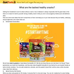 What are the tastiest healthy snacks?