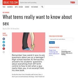 What teens really want to know about sex