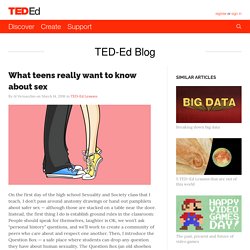 What teens really want to know about sex