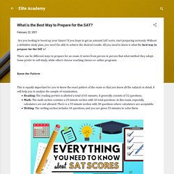 What is the Best Way to Prepare for the SAT?