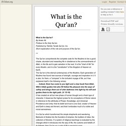 What is the Qur'an?