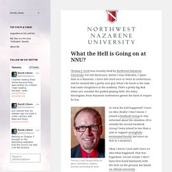 What the Hell is Going on at NNU?