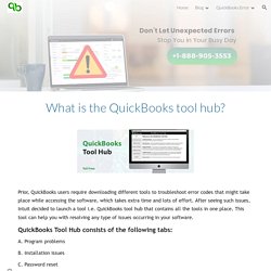 What is the QuickBooks tool hub?