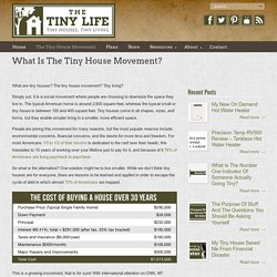 The Tiny Life » What Is The Tiny House Movement?