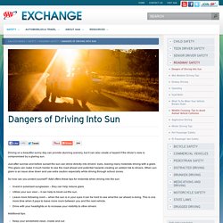 What to Do if Driving Into the Sun