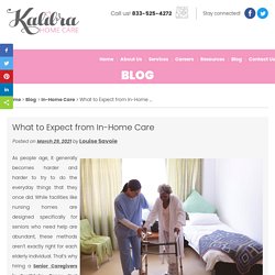 What to Expect from In-Home Care