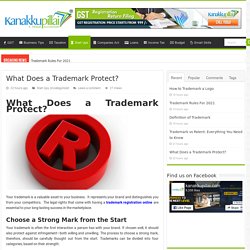 What Does a Trademark Protect in India