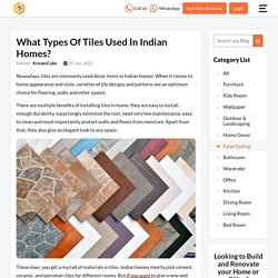 Best Tiles for Indian Homes