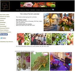 What's on at Flor Unikon, florist London EC1