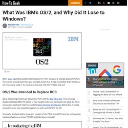 What Was IBM’s OS/2, and Why Did It Lose to Windows?
