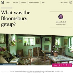 What was the Bloomsbury group?