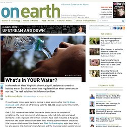 What's in YOUR Water?