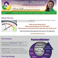 Energetic Choices