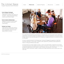 What we do - The Liminal Space