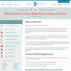 What is Web 2.0 and What Does it Mean for You? - Wood Street, Inc.