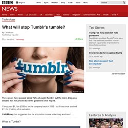 What will stop Tumblr's tumble?