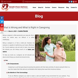 What Is Wrong and What Is Right in Caregiving