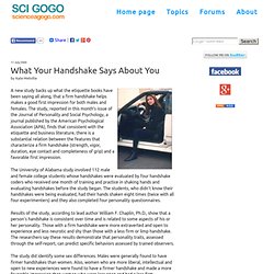 What Your Handshake Says About You