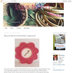 Mary Go Round crochet flower ring tutorial