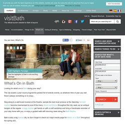 Whats On in Bath – VisitBath.co.uk