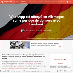 WhatsApp est attaqué en Allemagne sur le partage de données avec Facebook - Politique