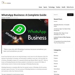 WhatsApp Business: A Complete Guide - Golden Article