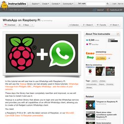 WhatsApp on Raspberry Pi