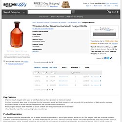 Wheaton Amber Glass Narrow Mouth Reagent Bottle