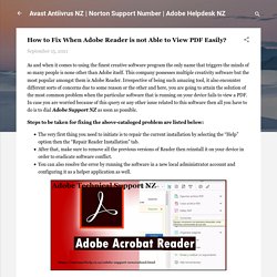 How to Fix When Adobe Reader is not Able to View PDF Easily?