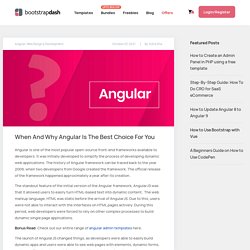 When And Why Angular Is The Best Choice For You 