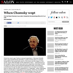 When Chomsky wept