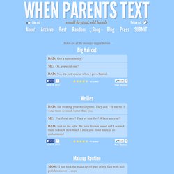 When Parents Text - StumbleUpon