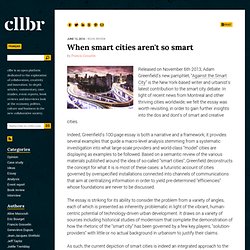 When smart cities aren't so smart