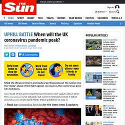 When will the UK coronavirus pandemic peak?