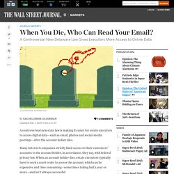 When You Die, Who Can Read Your Email?