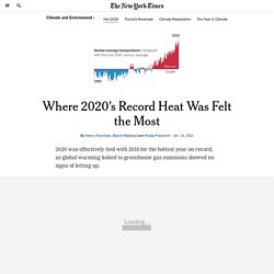 Where 2020's Record Heat Was Felt the Most