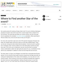 Where to Find another Star of the event? - Namo Indian
