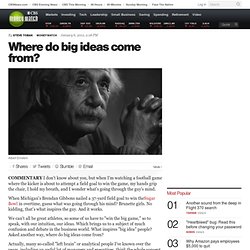 Where do big ideas come from?