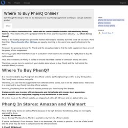 Where To Buy PhenQ Online? - Sweat Guy