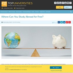 Where Can You Study Abroad for Free?