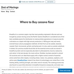 Where to Buy cassava flour – Zest of Moringa