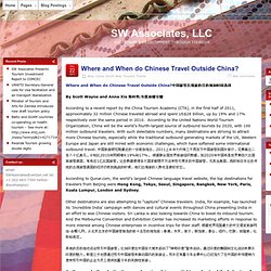Where and When do Chinese Travel Outside China?