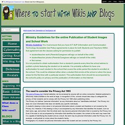Where to Start with Wikis and Blogs - Cybersafety Guidelines