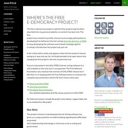Where’s the free e-democracy project?