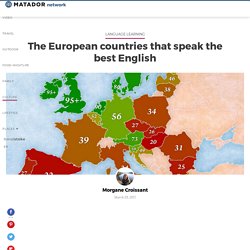 Where in Europe do people speak the best English? Check out this map to know.