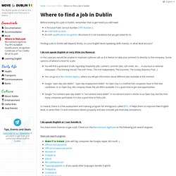 Where to find a job in Dublin - The Dublin Guide